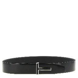 Black Calfskin Regular Belt