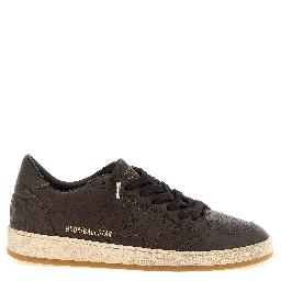 Brown Cowhide Low Top Sneakers