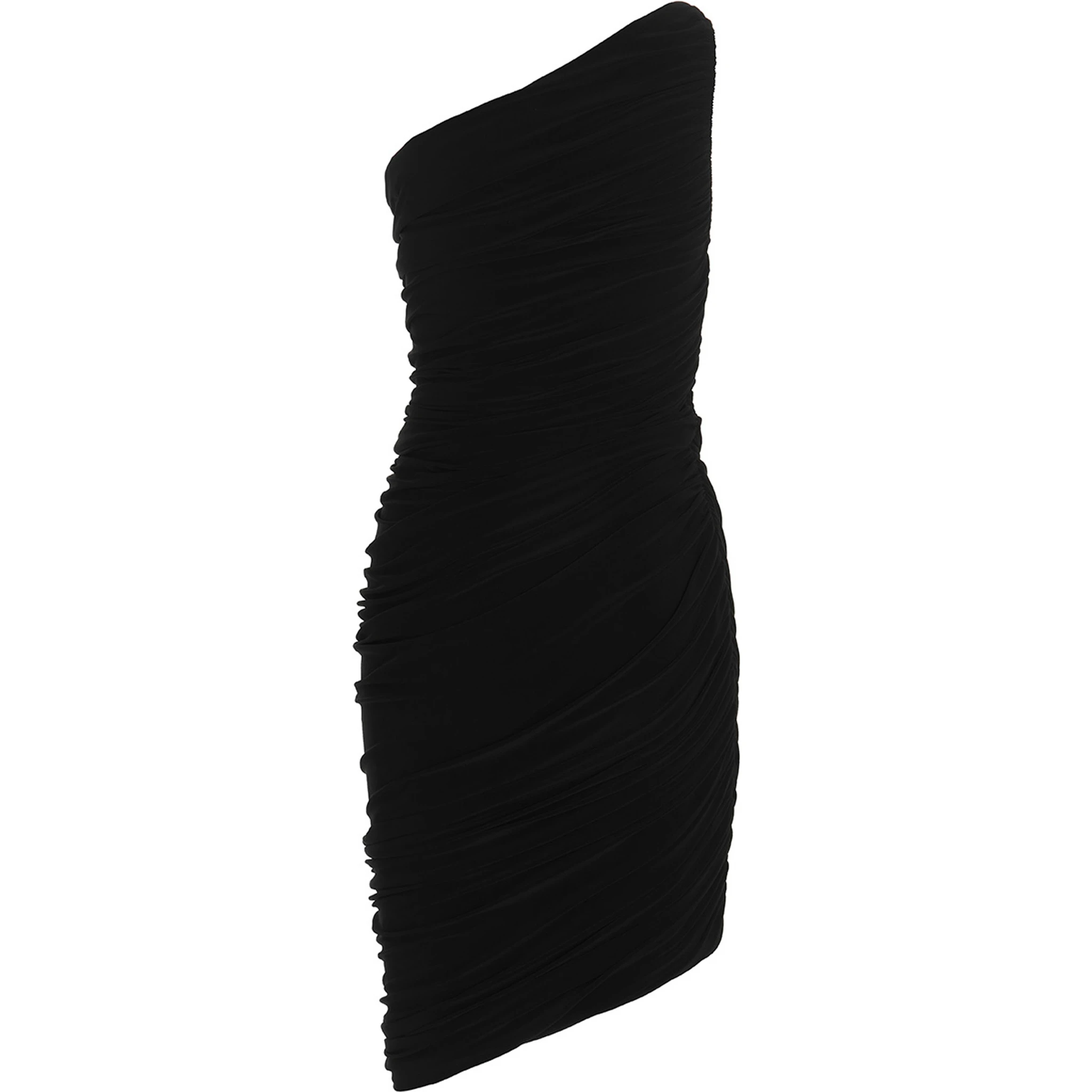Black Polyester Short Dress