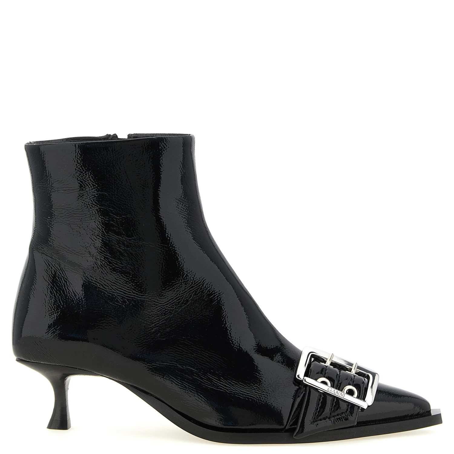 Black Polyethylene Ankle Boots