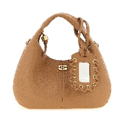 Beige Polyester Handbag
