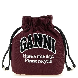 Bordeaux Recycled Polyamide Clutch Bag