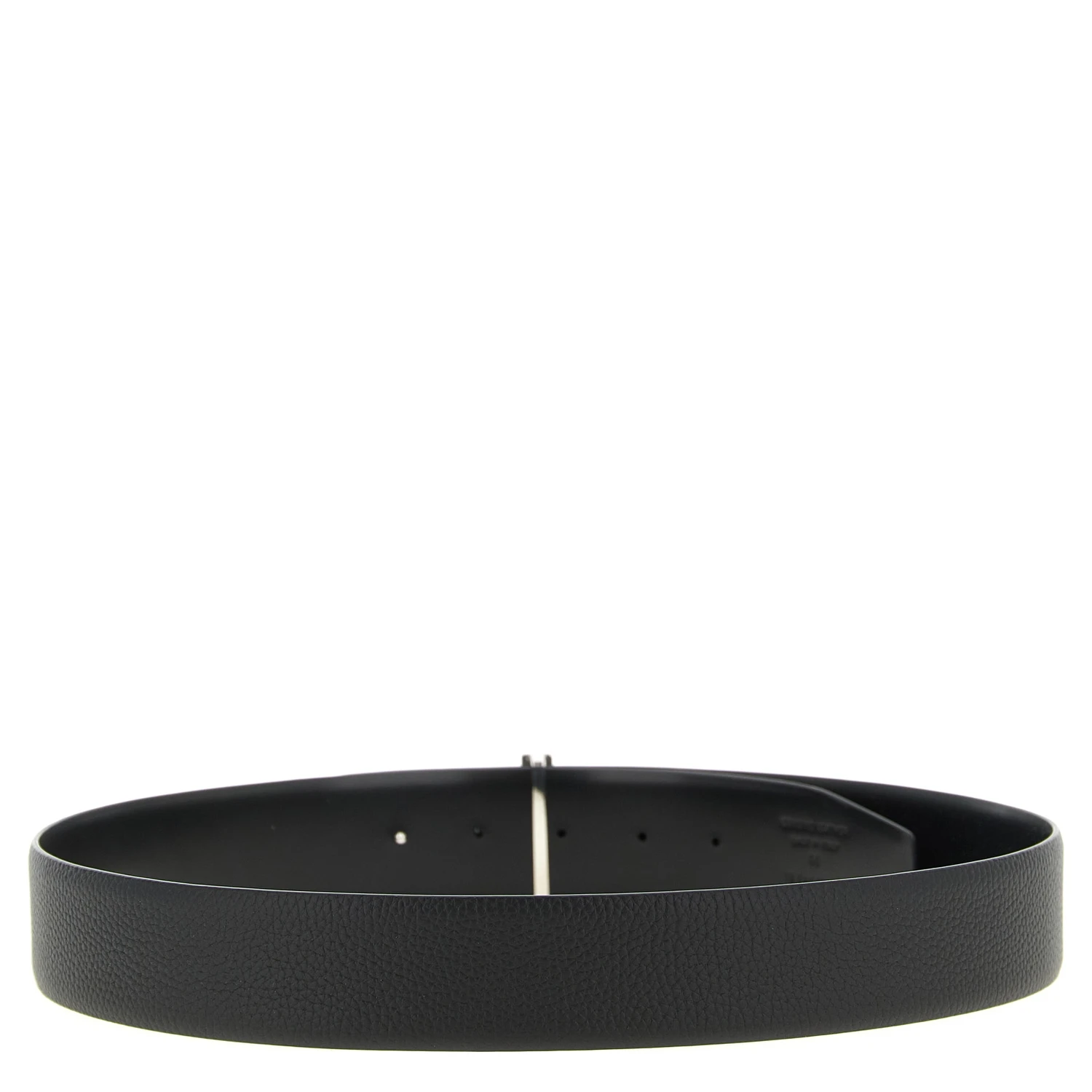 Black Calfskin Regular Belt