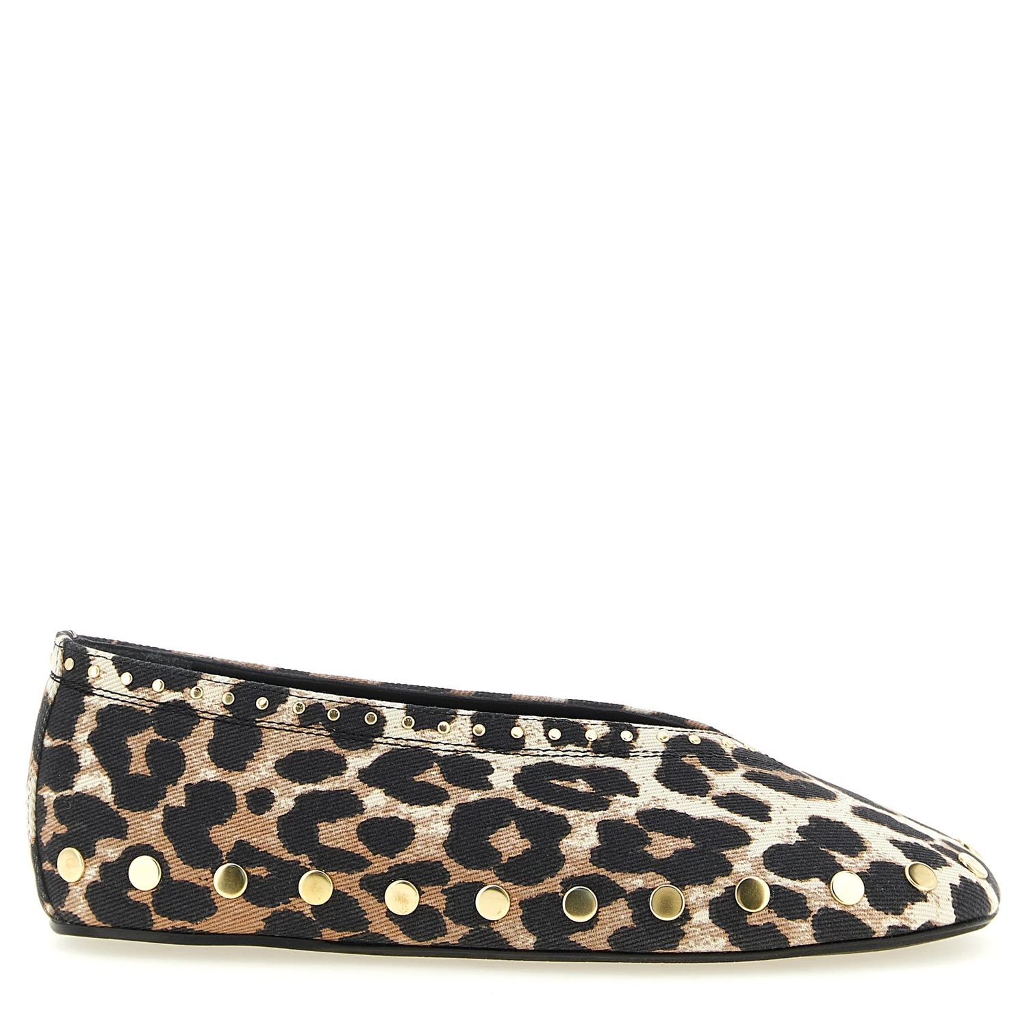 Multicolor Cotton Ballet Flats