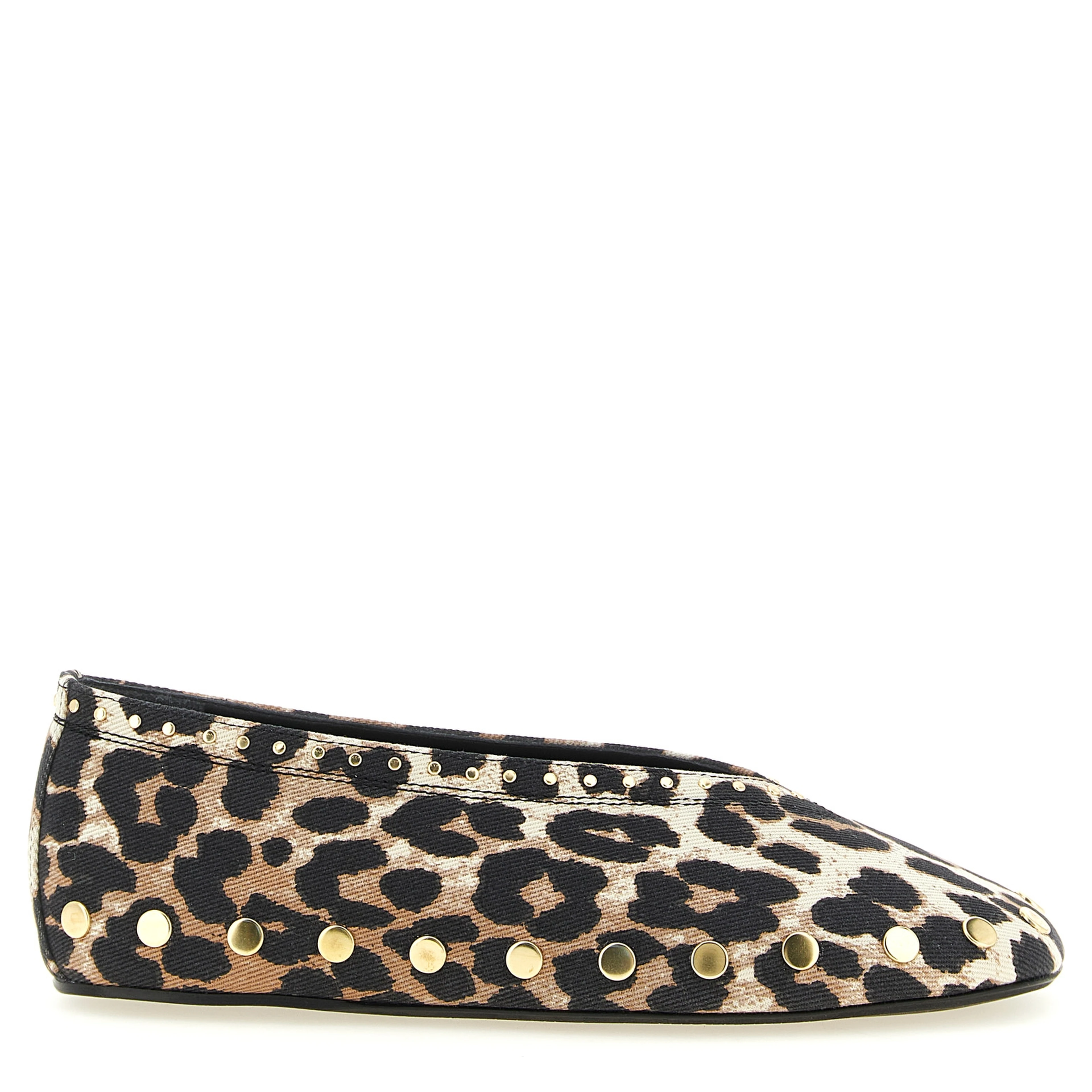 Multicolor Cotton Ballet Flats