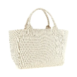 Beige Recycled Cotton Tote Bag