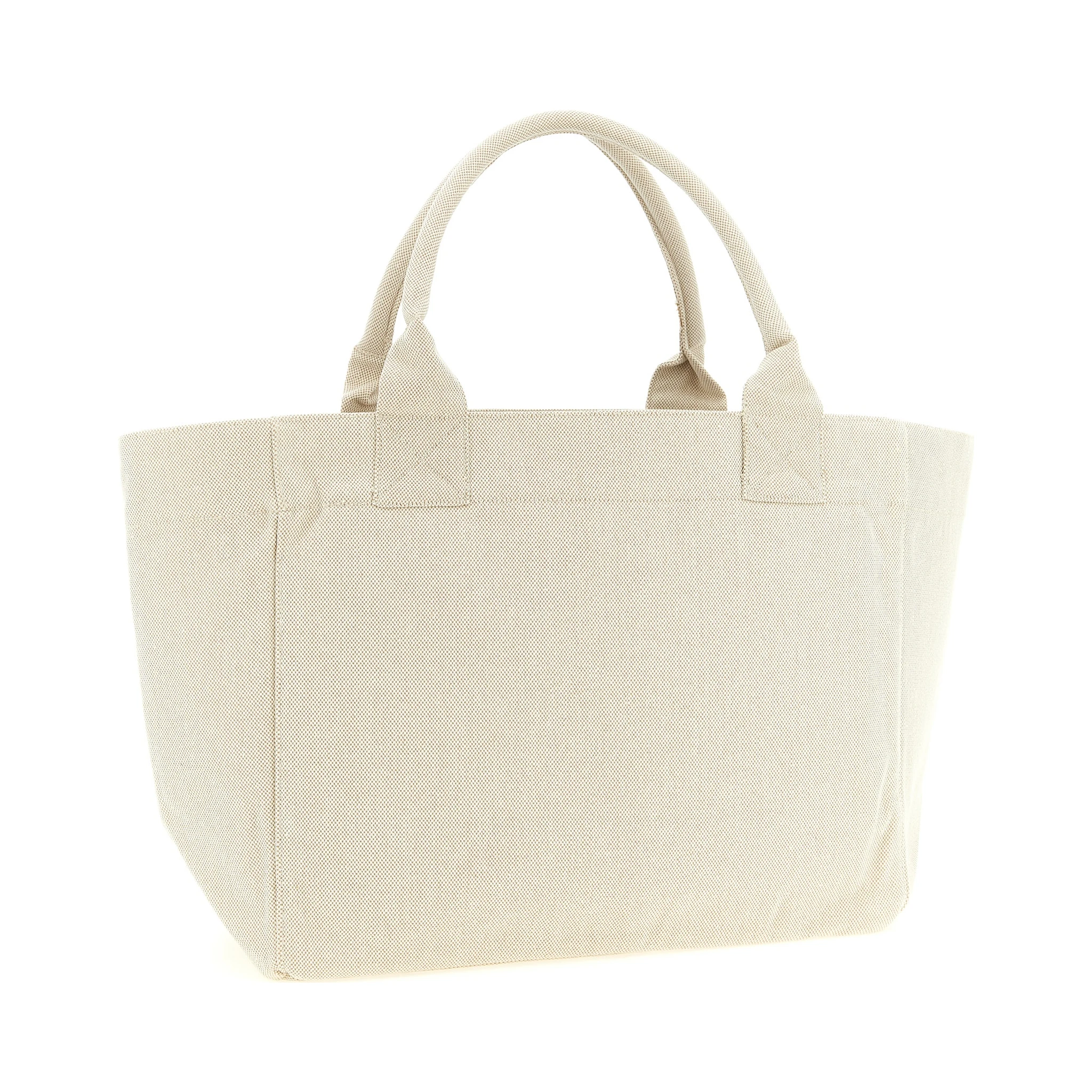 Beige Recycled Cotton Tote Bag