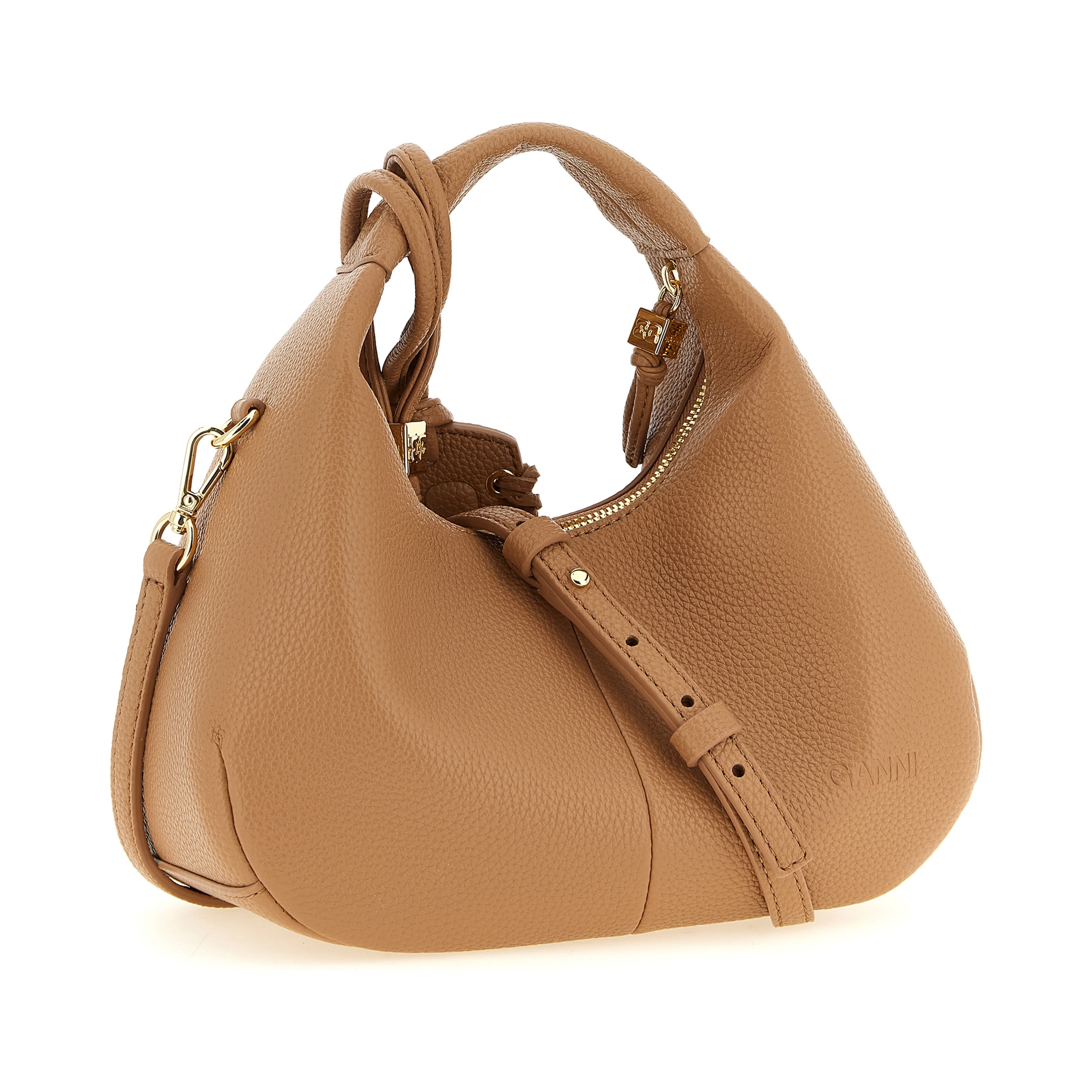 Beige Polyester Handbag