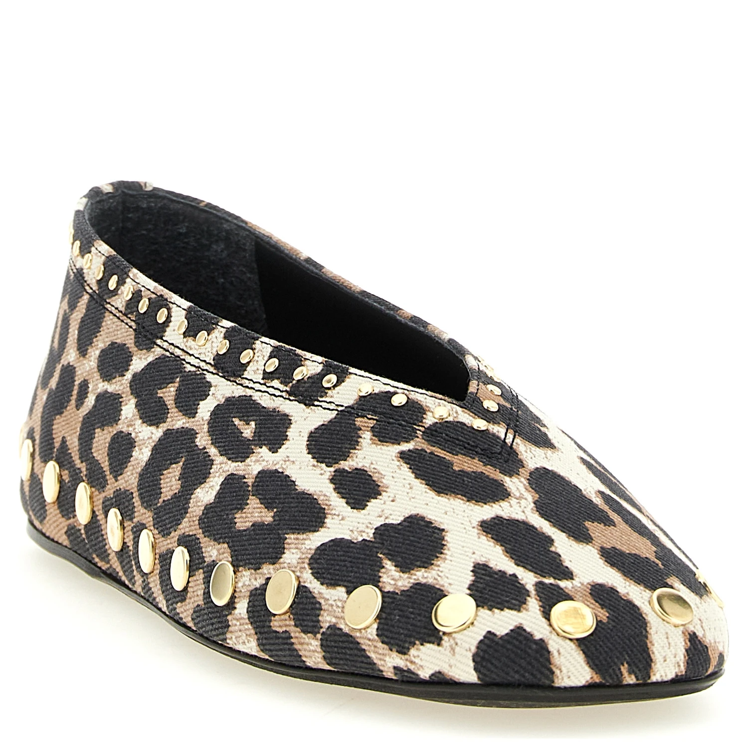 Multicolor Cotton Ballet Flats