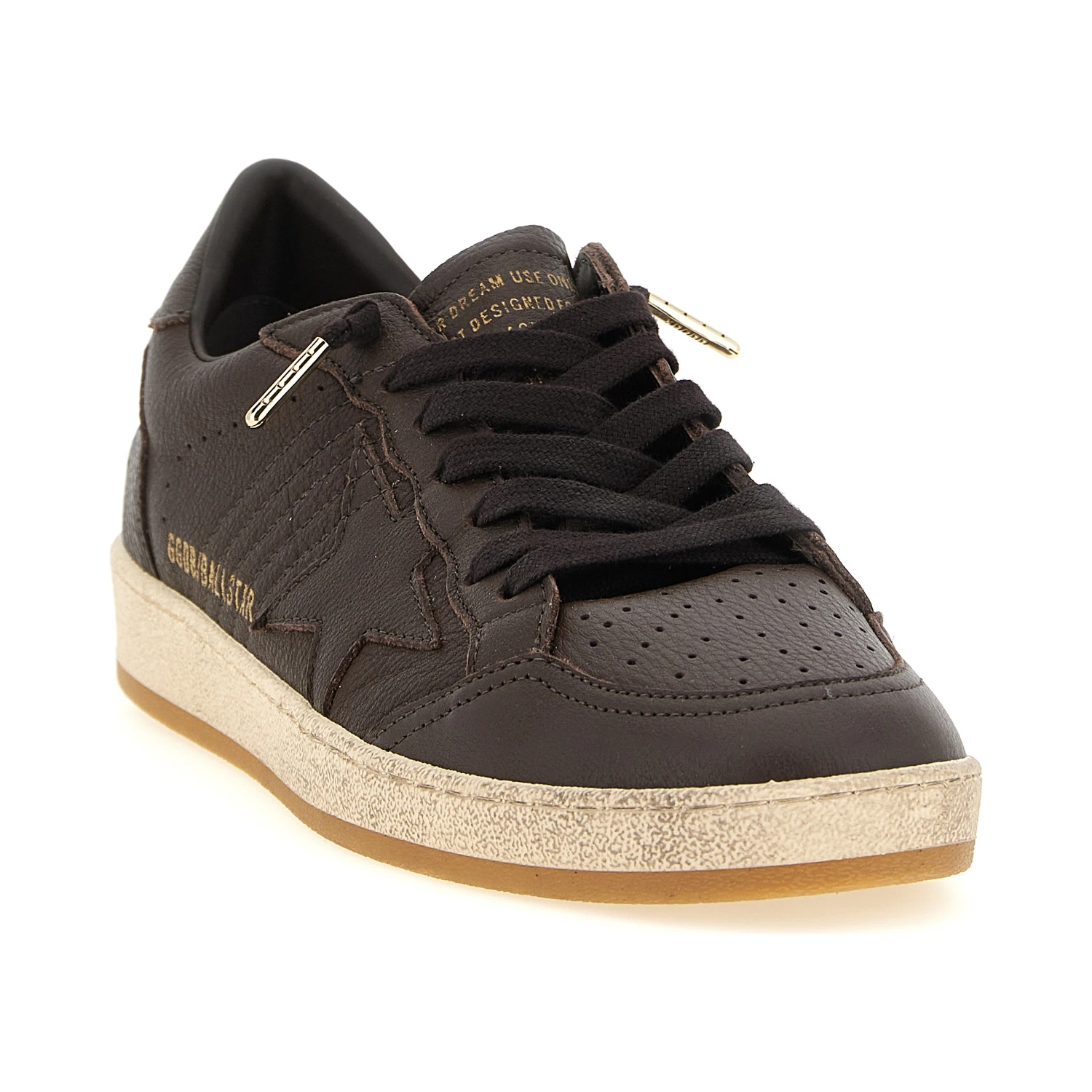 Brown Cowhide Low Top Sneakers