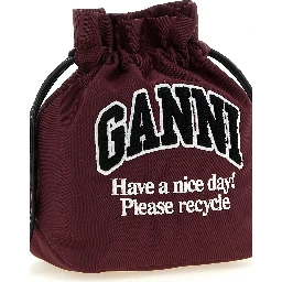 Bordeaux Recycled Polyamide Clutch Bag