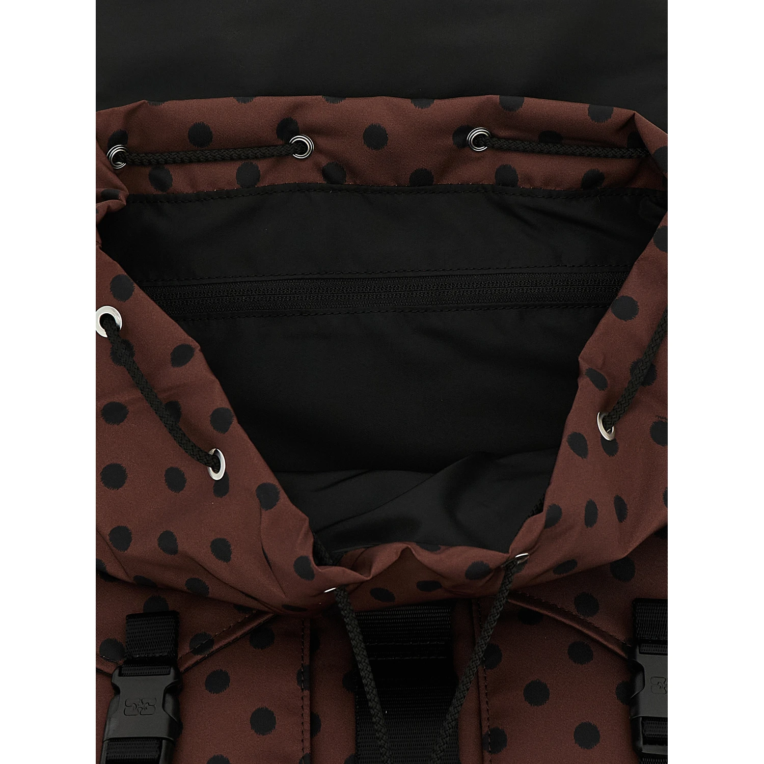 Brown Recycled Polyamide Backpack