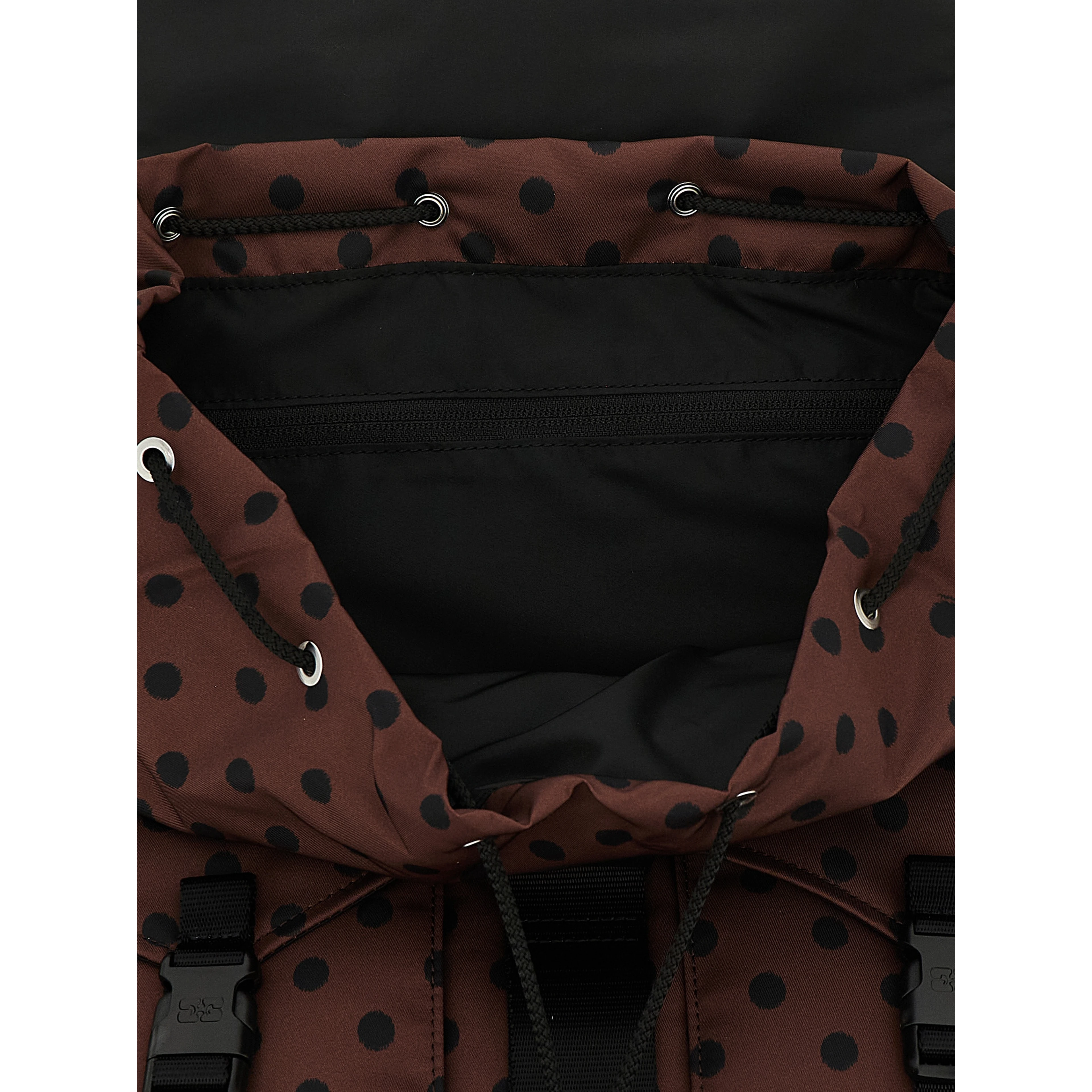 Brown Recycled Polyamide Backpack