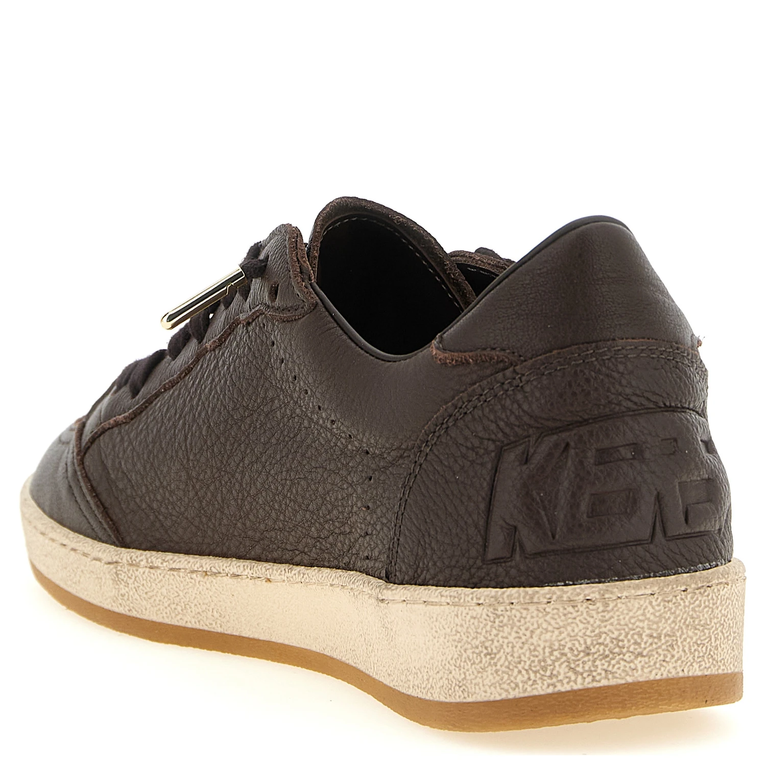 Brown Cowhide Low Top Sneakers