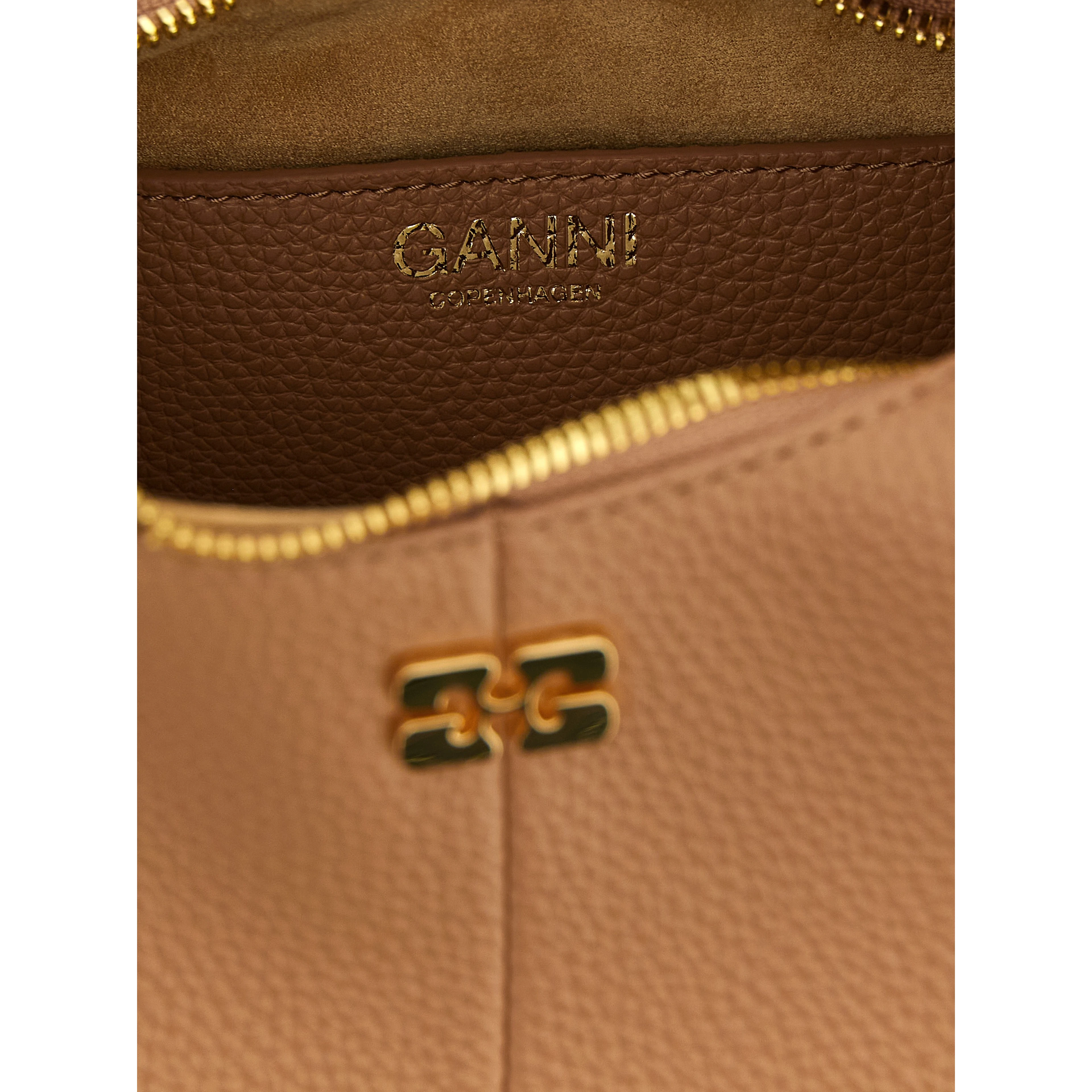 Beige Polyester Handbag