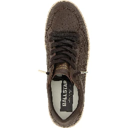 Brown Cowhide Low Top Sneakers