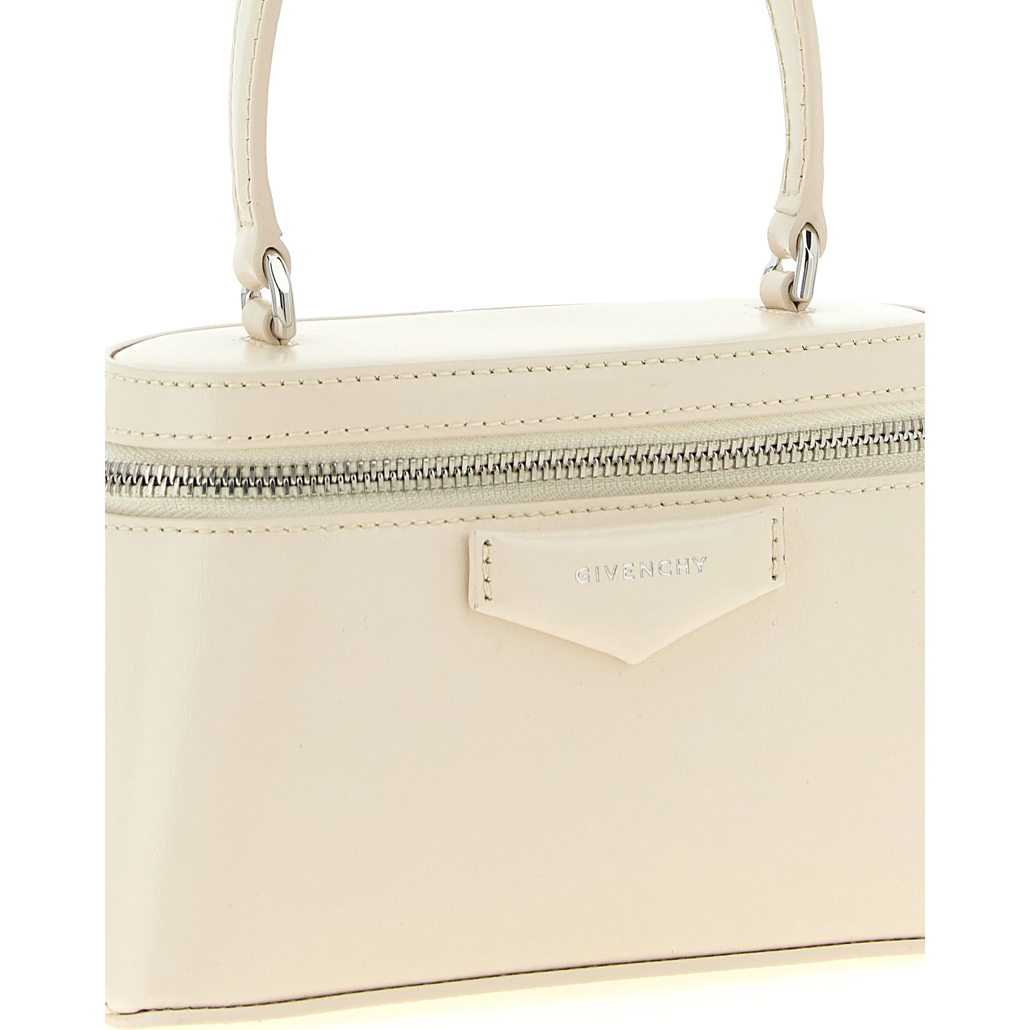 White Leather Crossbody Bag