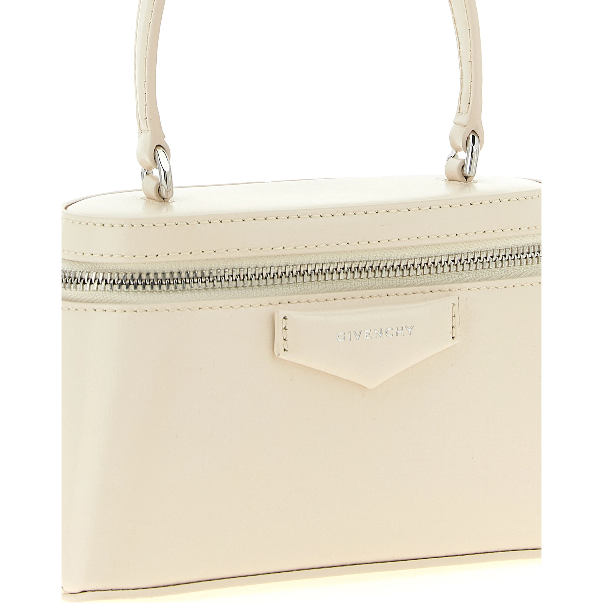 White Leather Crossbody Bag