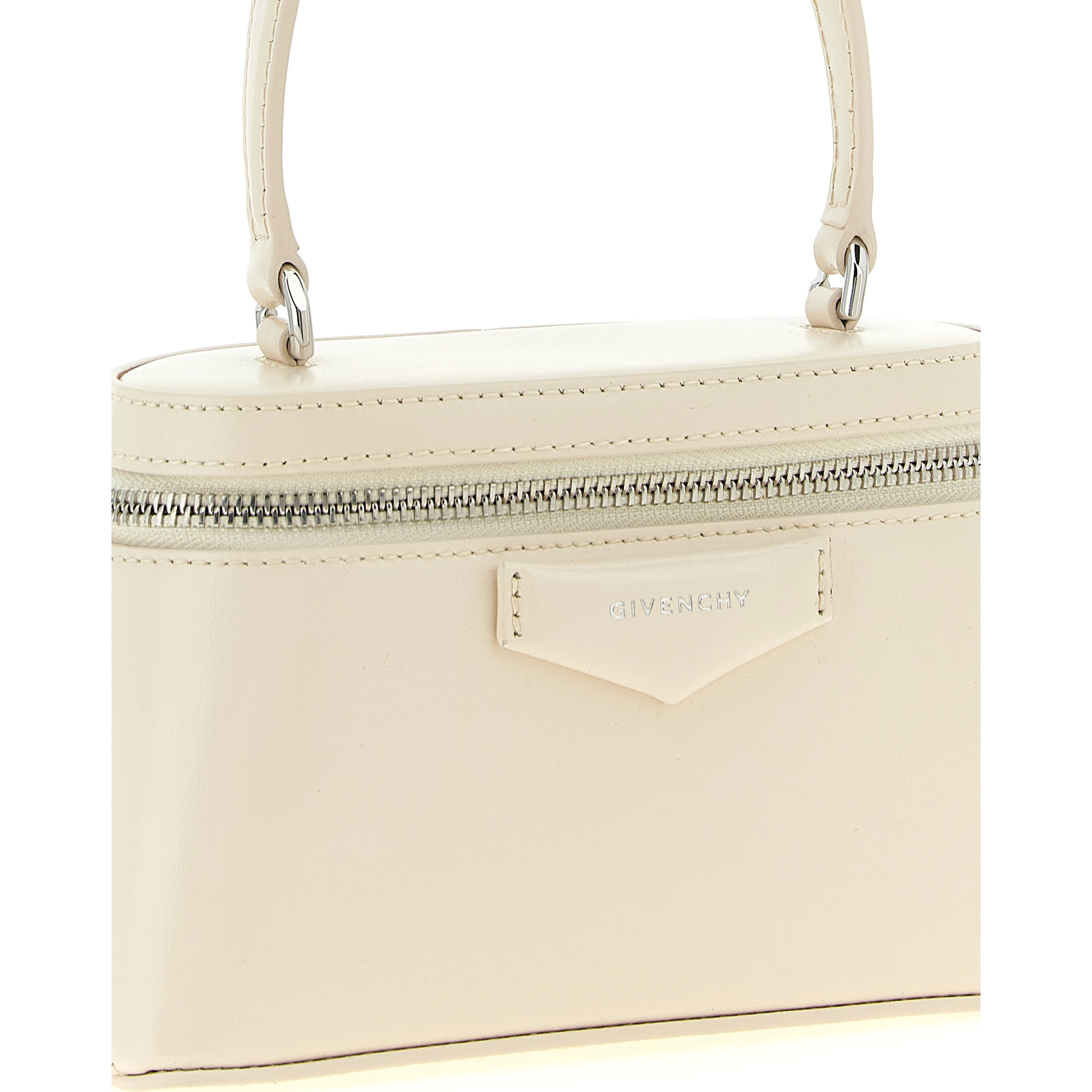 White Leather Crossbody Bag