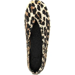 Multicolor Cotton Ballet Flats