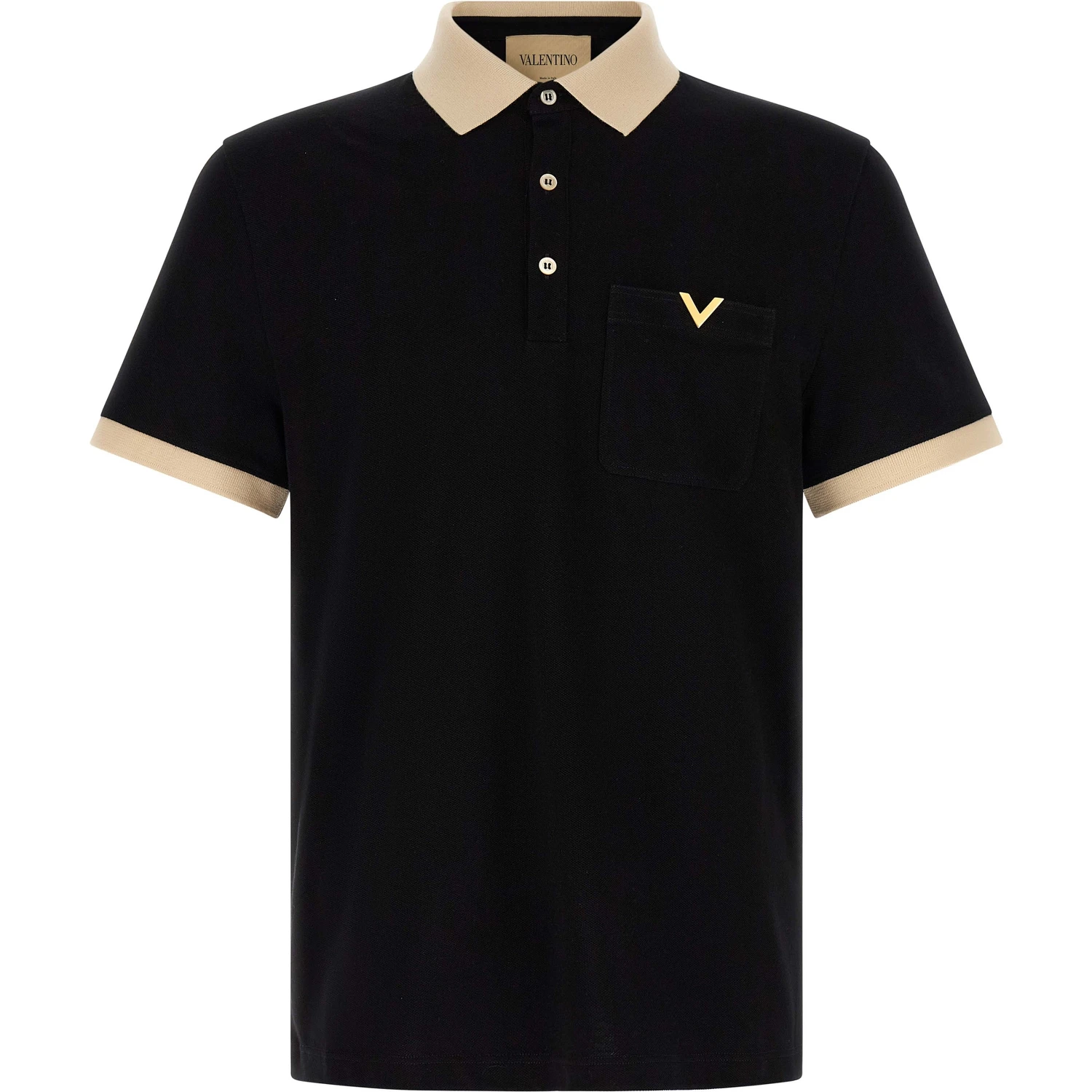 Bicolor Cotton Polo Shirt