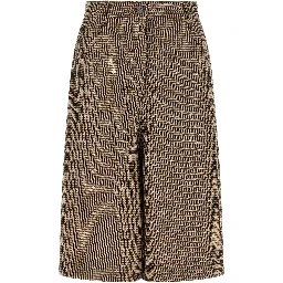 Brown Virgin Wool Bermuda Shorts
