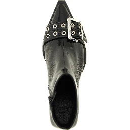 Black Polyethylene Ankle Boots