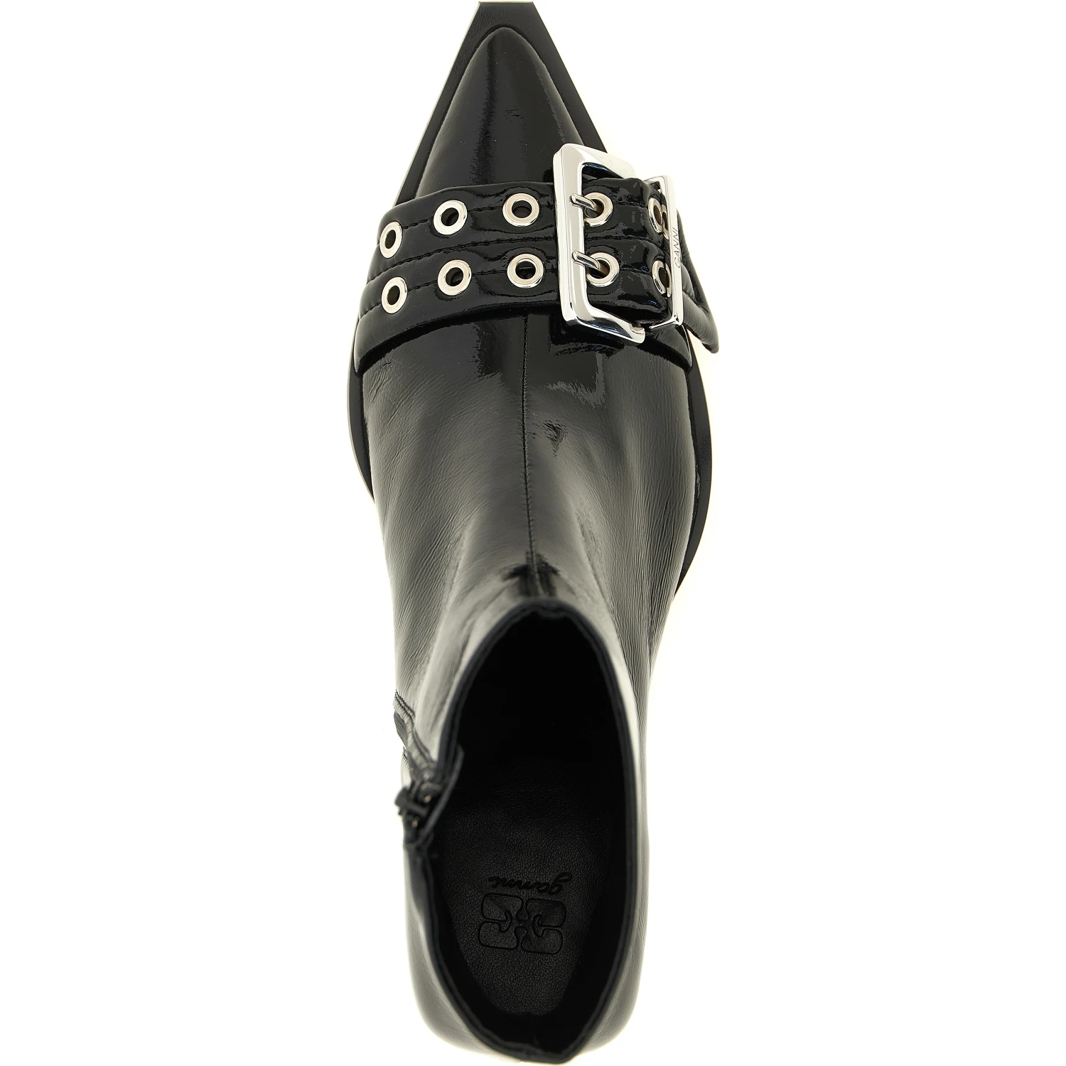 Black Polyethylene Ankle Boots