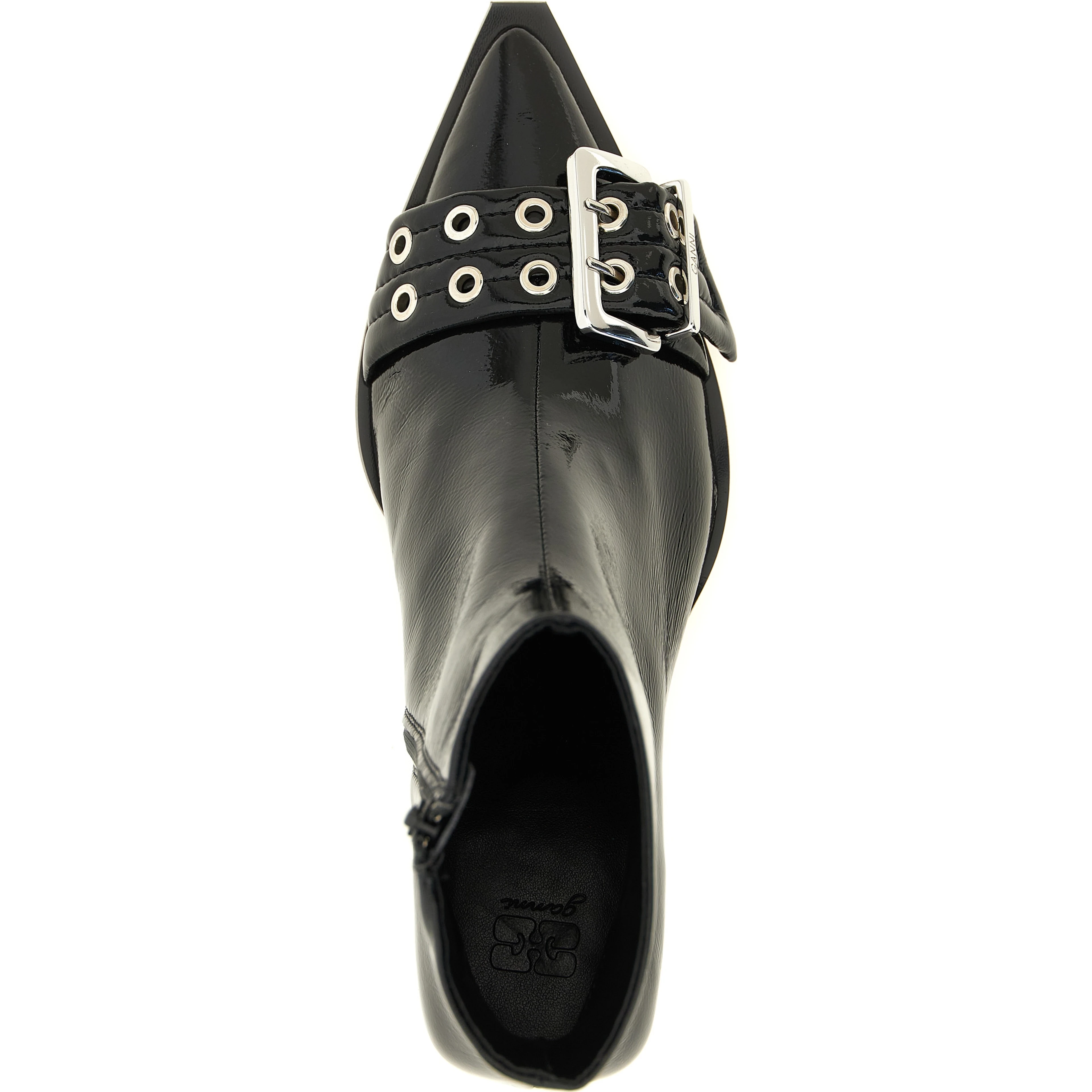 Black Polyethylene Ankle Boots