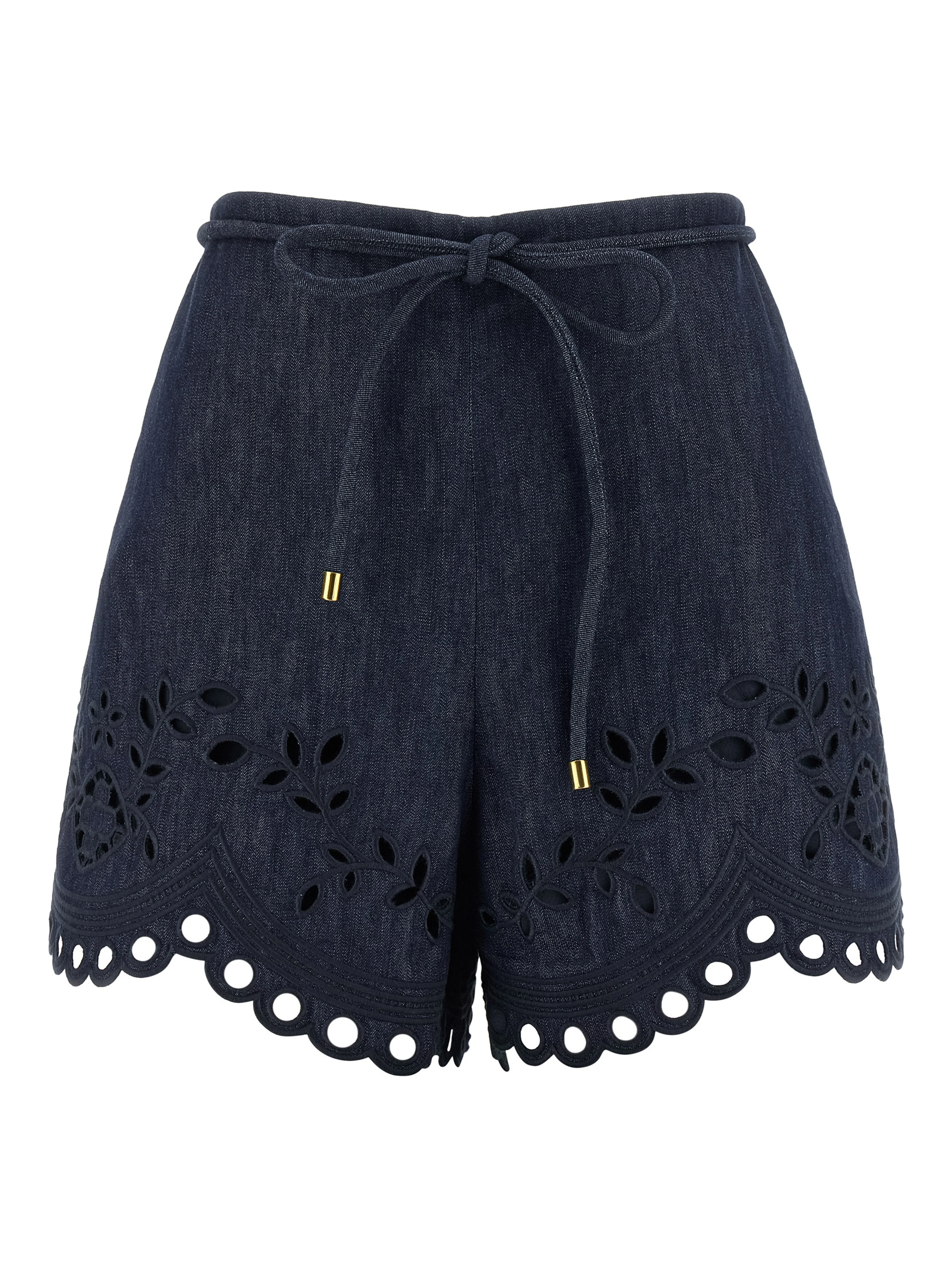 Blue Cotton Bermuda Shorts