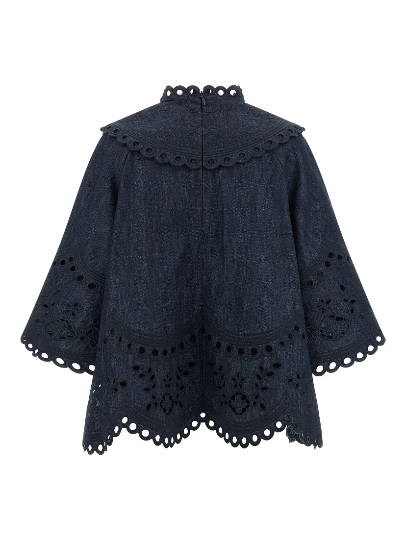 Blue Cotton Blouse