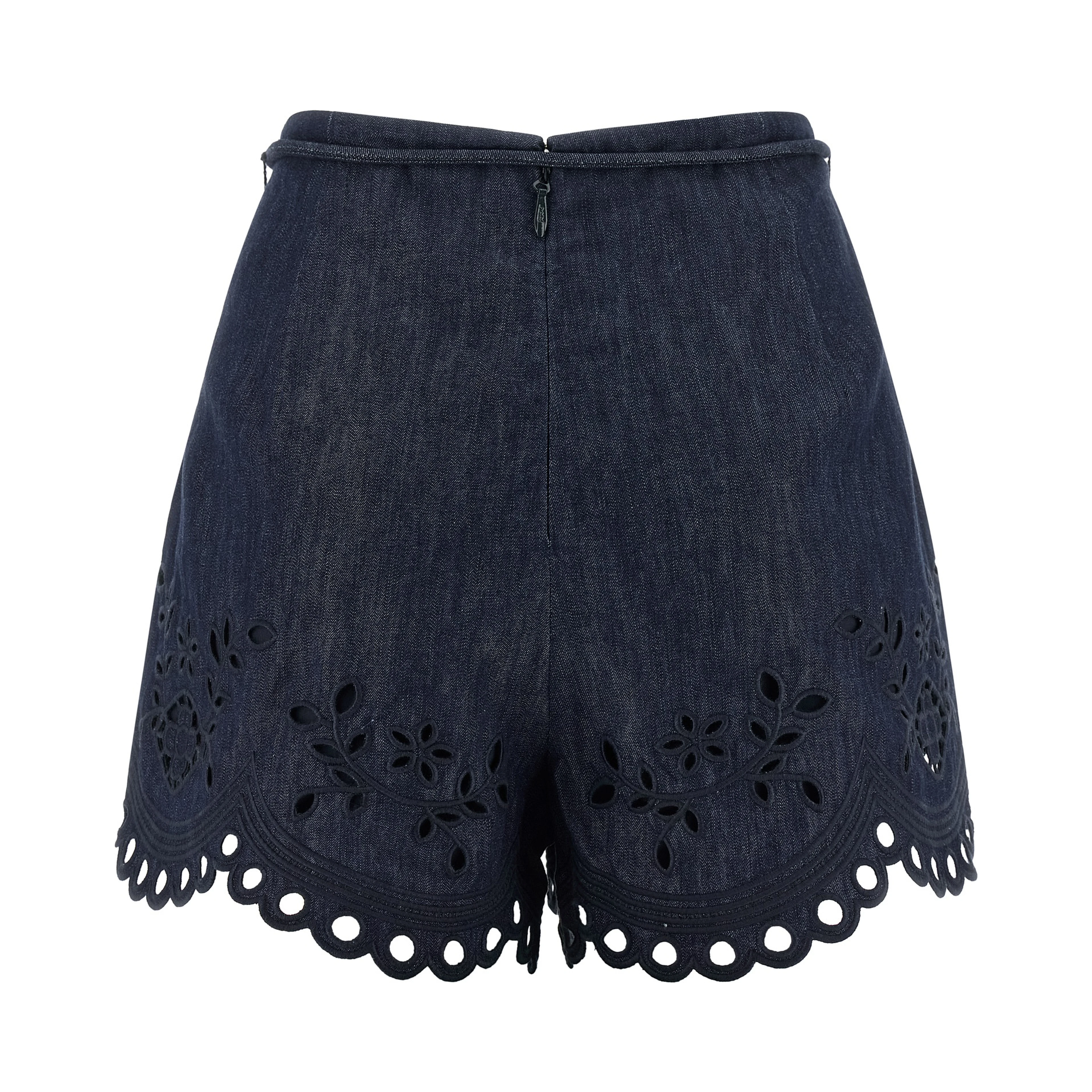 Blue Cotton Bermuda Shorts
