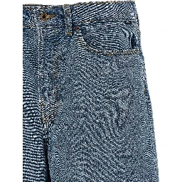 Blue Cotton Bermuda Shorts