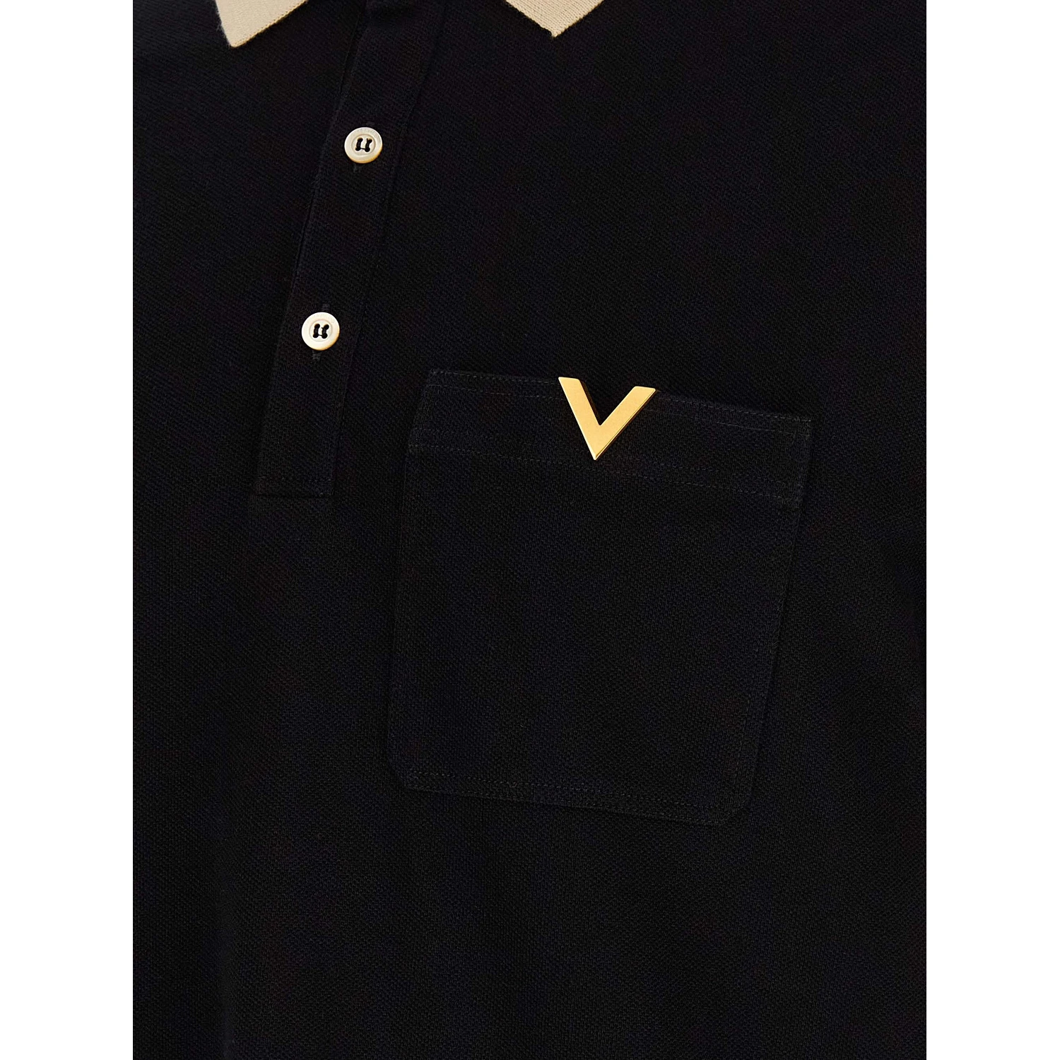 Bicolor Cotton Polo Shirt