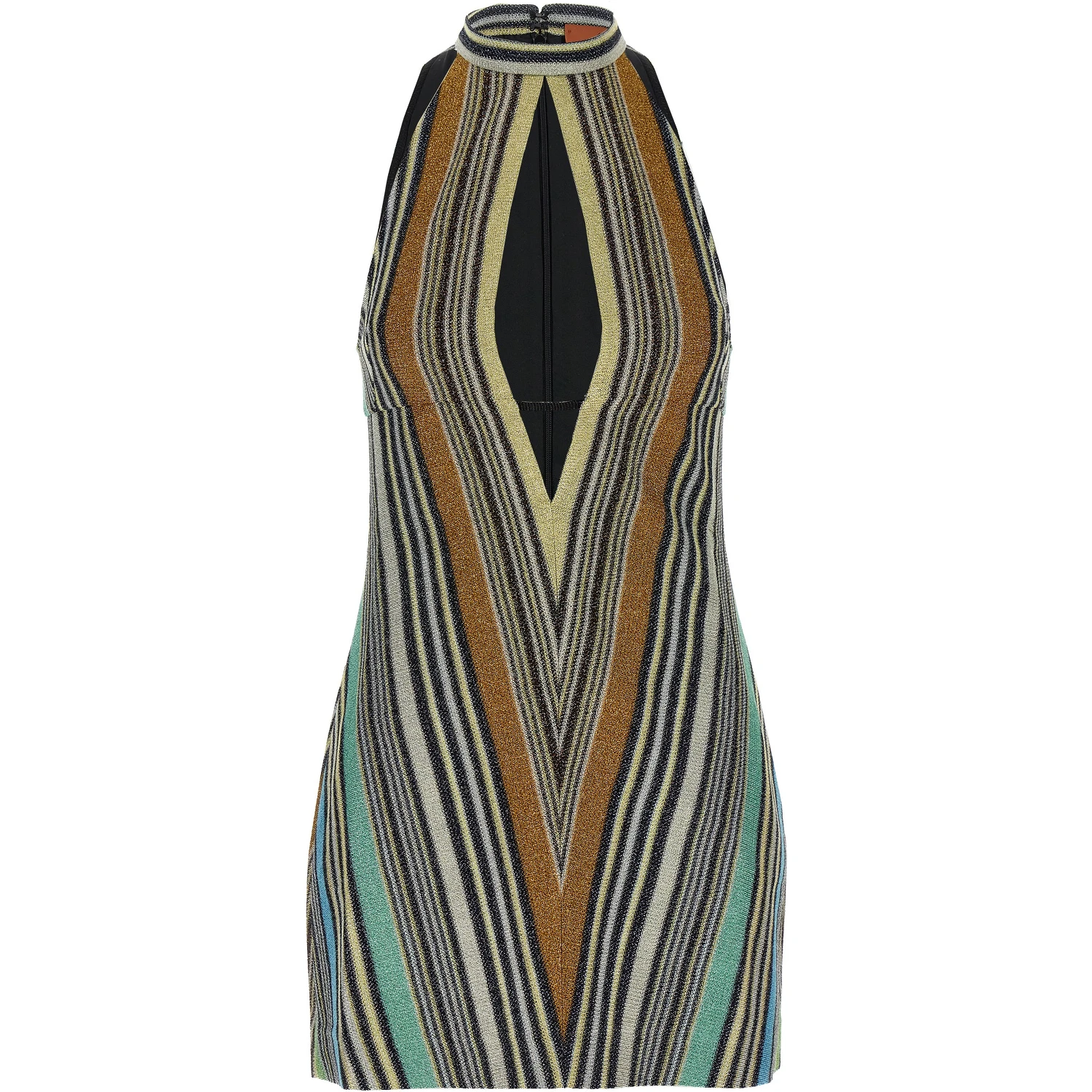 Multicolor Viscose Short Dress