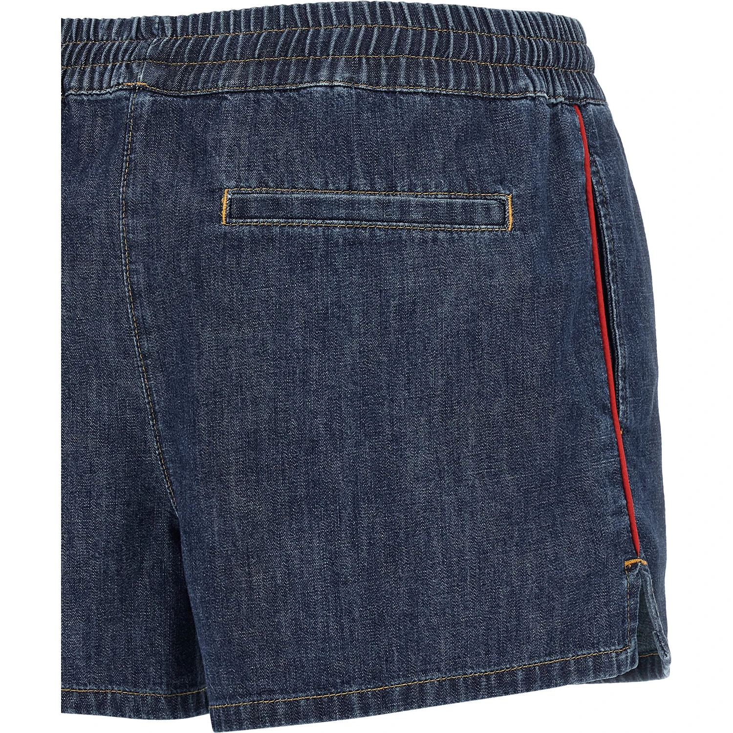 Blue Cotton Bermuda Shorts