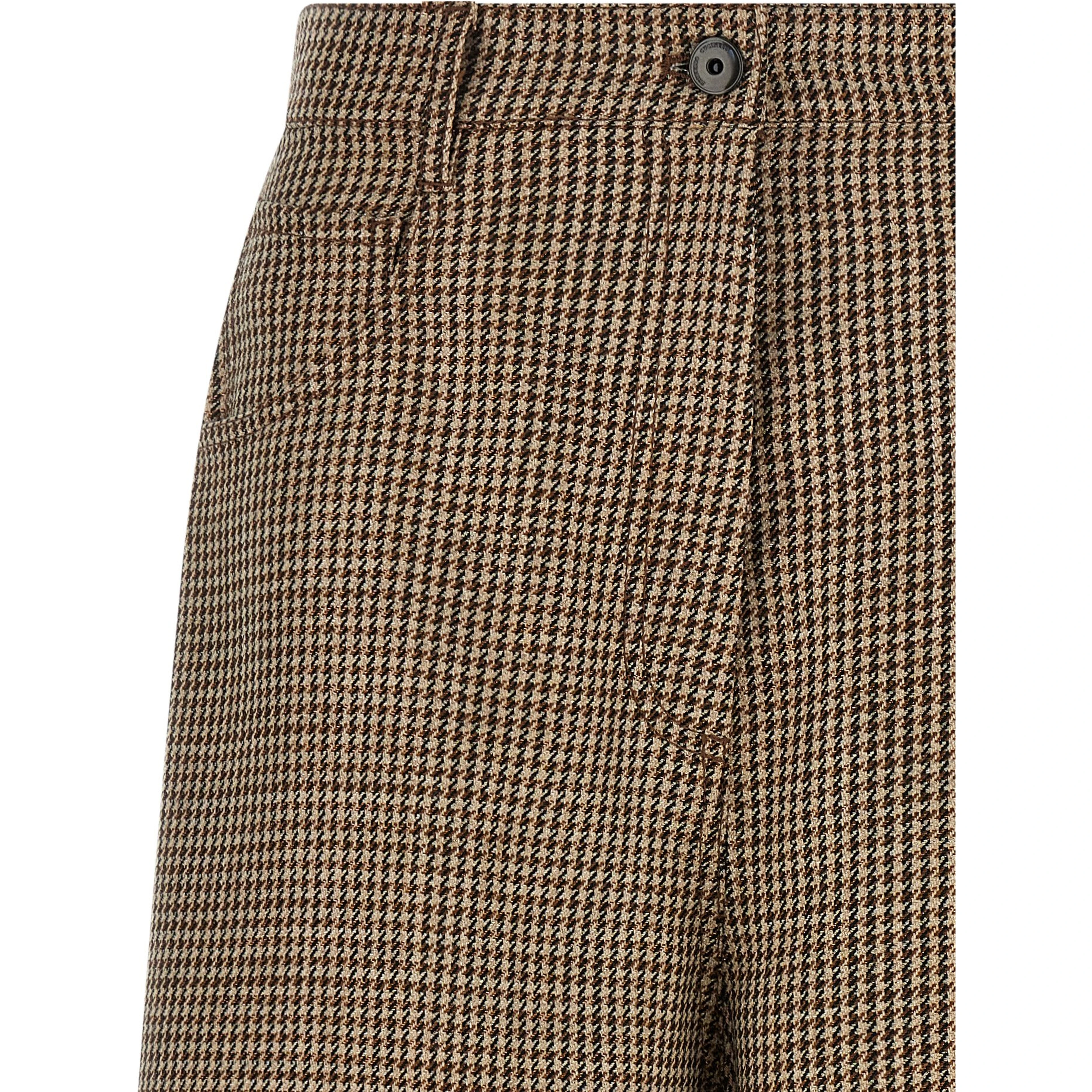 Brown Virgin Wool Bermuda Shorts