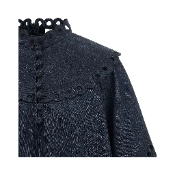 Blue Cotton Blouse