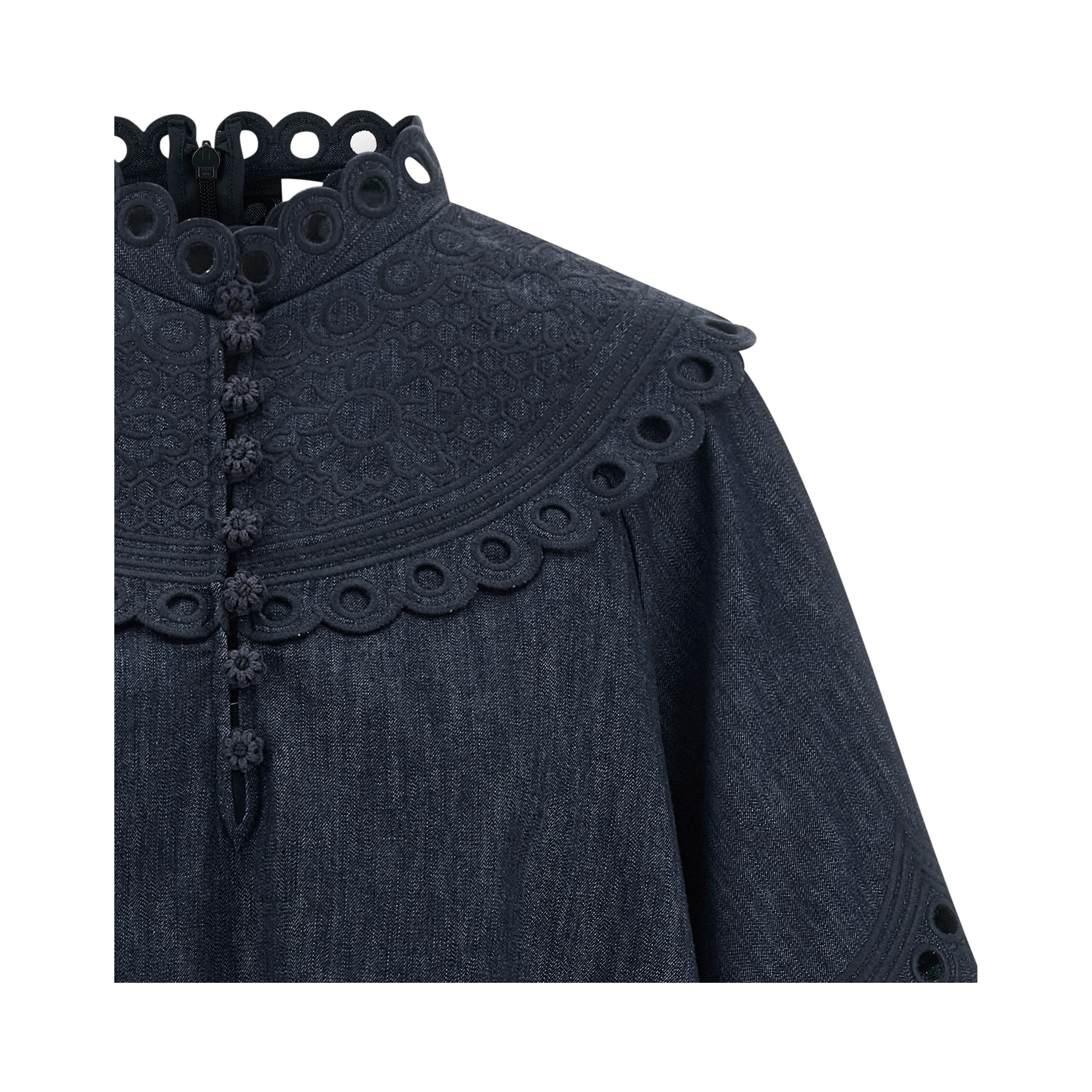 Blue Cotton Blouse