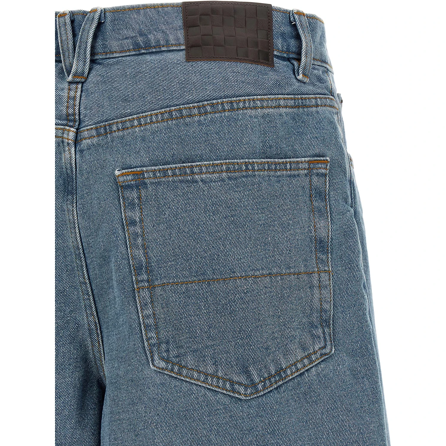 Blue Cotton Bermuda Shorts