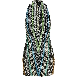 Multicolor Viscose Short Dress