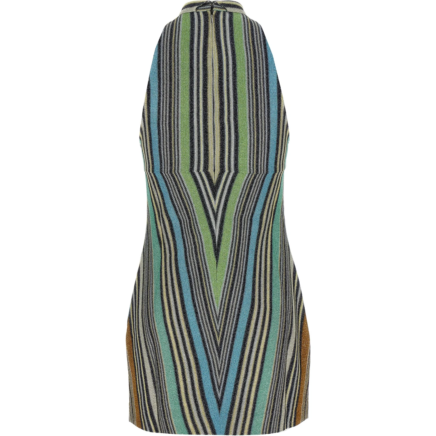 Multicolor Viscose Short Dress