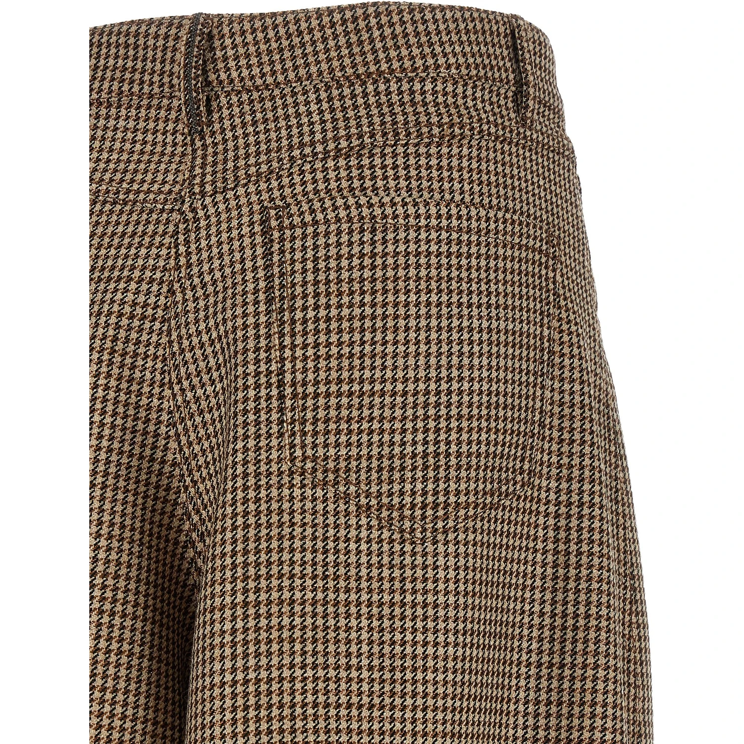 Brown Virgin Wool Bermuda Shorts