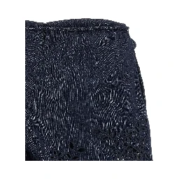 Blue Cotton Bermuda Shorts