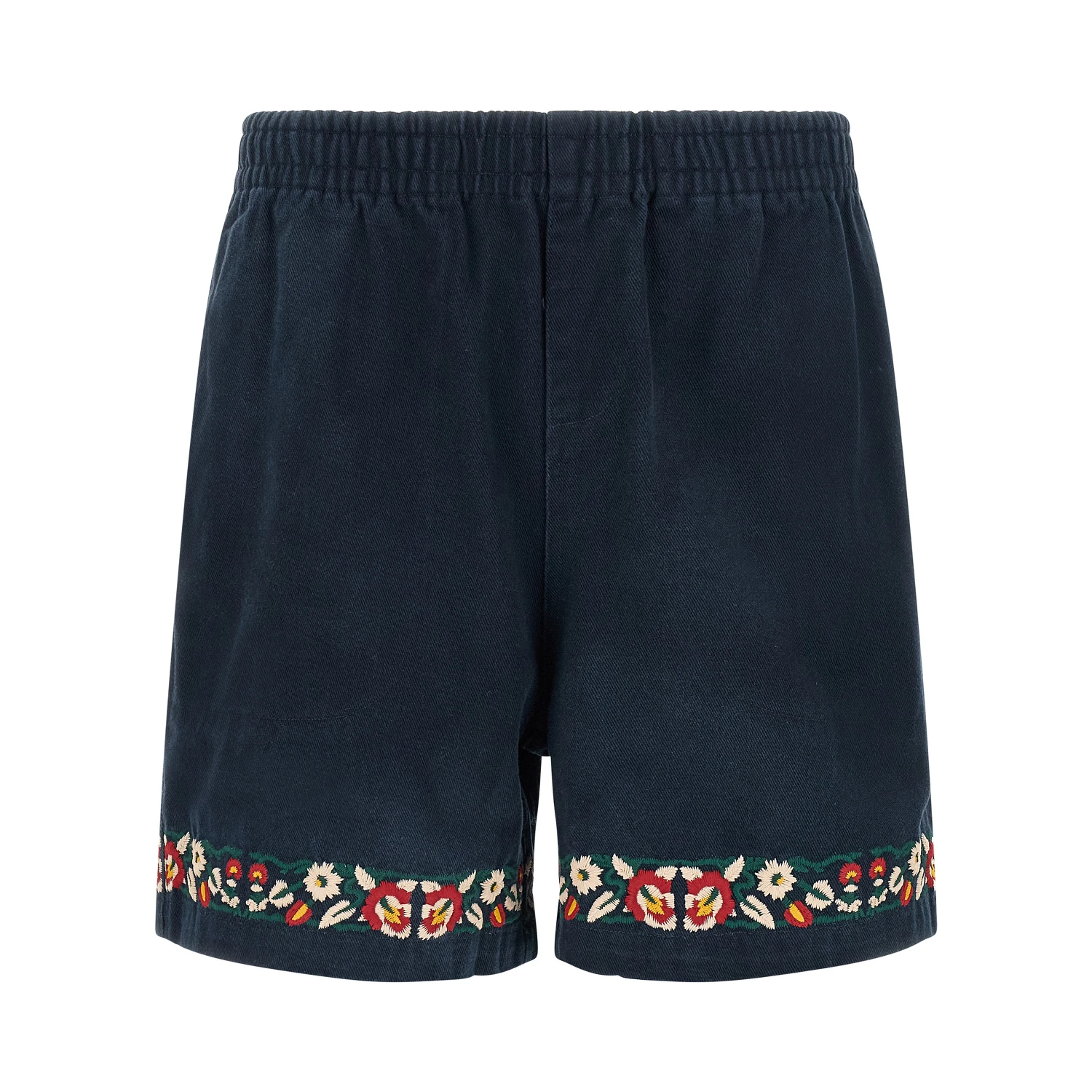 Blue Cotton Bermuda Shorts