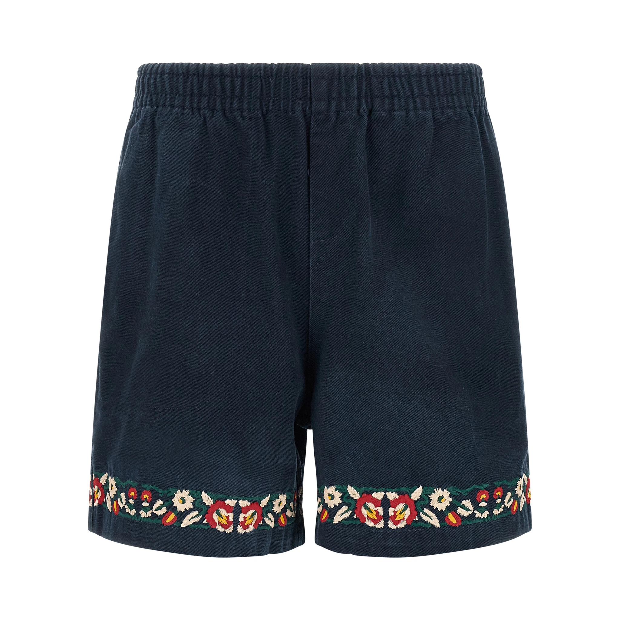 Blue Cotton Bermuda Shorts