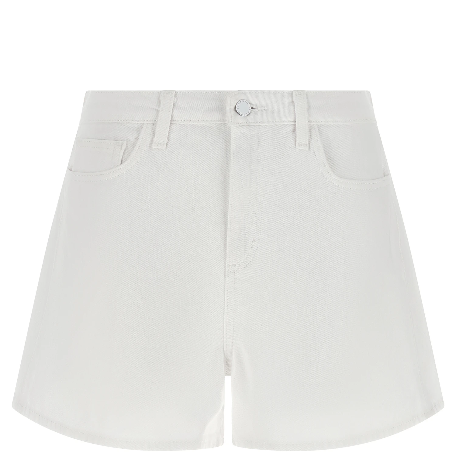 White Cotton Bermuda Shorts