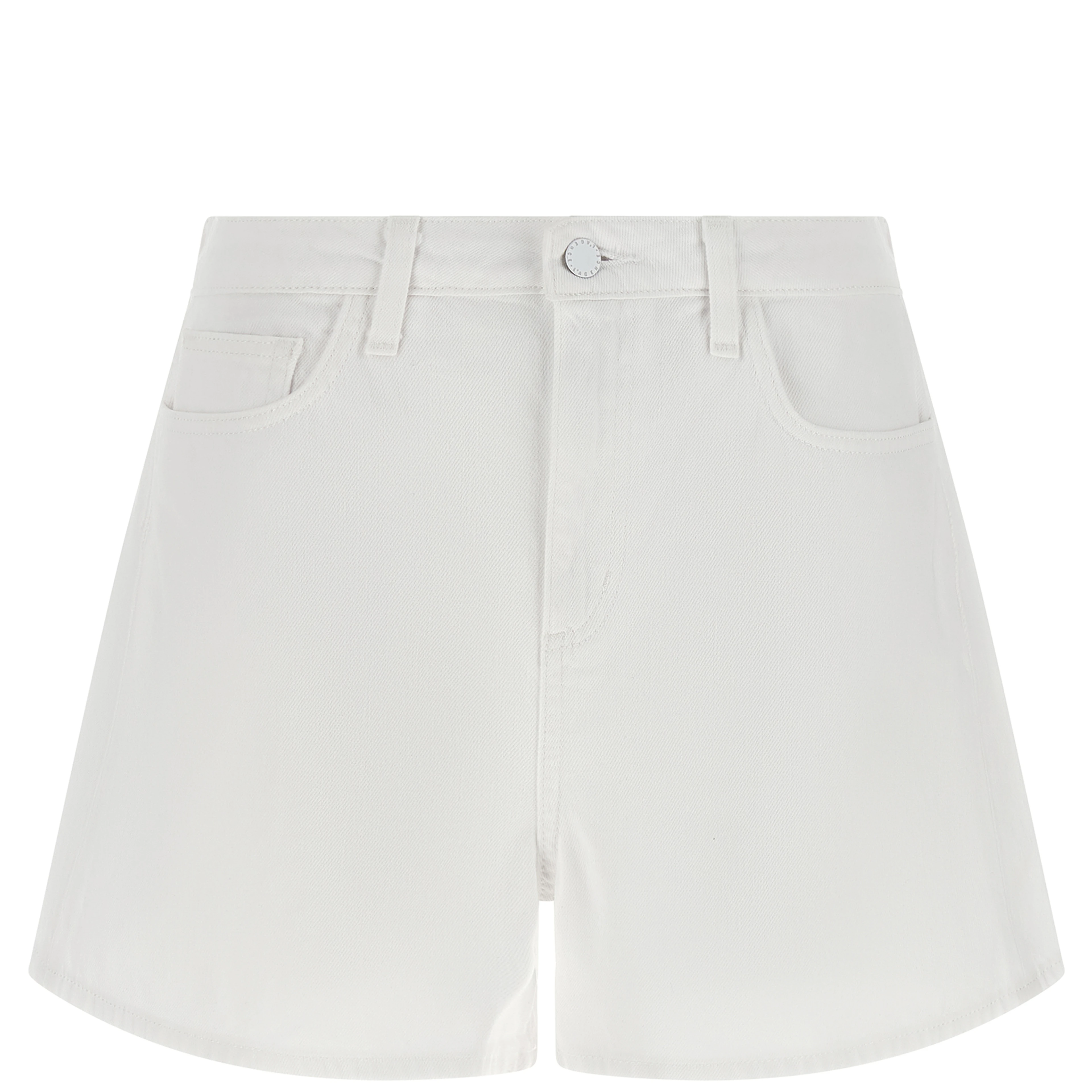 White Cotton Bermuda Shorts