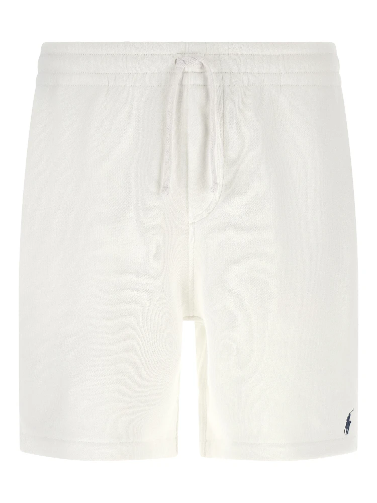 White Cotton Bermuda Shorts