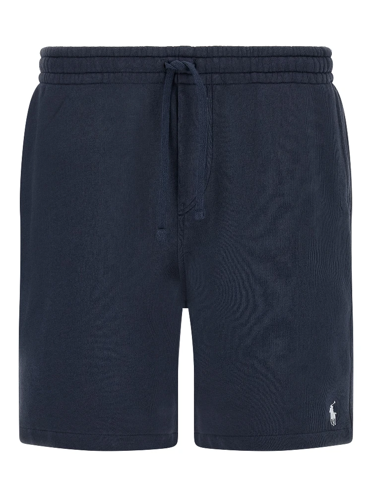 Blue Cotton Bermuda Shorts